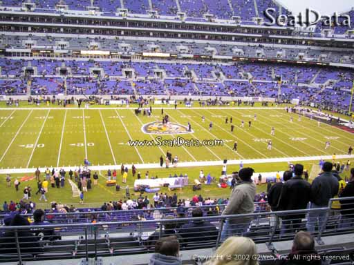 View from Section 201 at M&T Bank Stadium, Home of the Baltimore Ravens