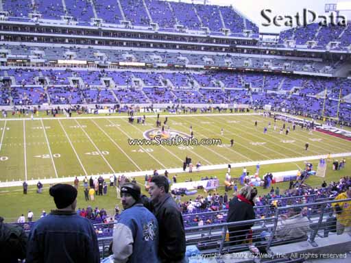 View from Section 202 at M&T Bank Stadium, Home of the Baltimore Ravens