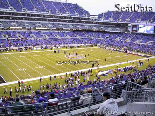 View from Section 204 at M&T Bank Stadium, Home of the Baltimore Ravens
