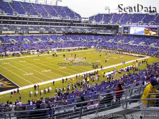 View from Section 205 at M&T Bank Stadium, Home of the Baltimore Ravens