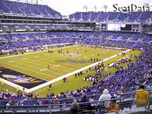View from Section 207 at M&T Bank Stadium, Home of the Baltimore Ravens