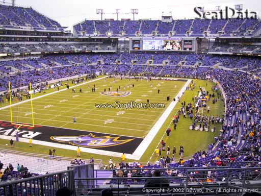 View from Section 210 at M&T Bank Stadium, Home of the Baltimore Ravens