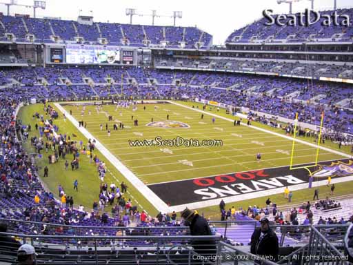 View from Section 217 at M&T Bank Stadium, Home of the Baltimore Ravens