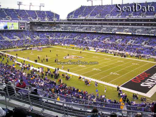 View from Section 221 at M&T Bank Stadium, Home of the Baltimore Ravens