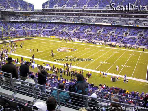 View from Section 223 at M&T Bank Stadium, Home of the Baltimore Ravens