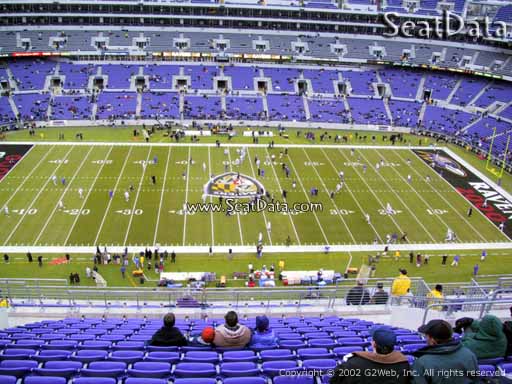 Seat view from section 500 at M&T Bank Stadium, home of the Baltimore Ravens