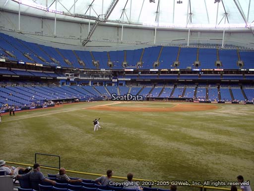 Seat view from section 146 at Tropicana Field, home of the Tampa Bay Rays
