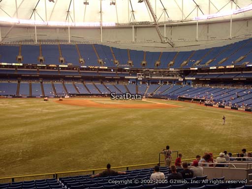 Seat view from section 147 at Tropicana Field, home of the Tampa Bay Rays