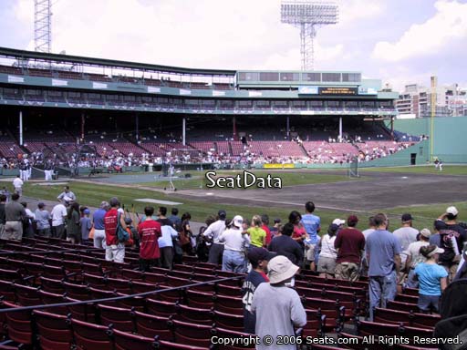 Seat view from field box section 14 at Fenway Park, home of the Boston Red Sox