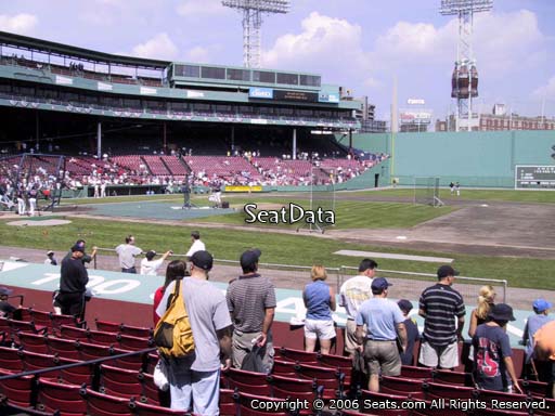 Seat view from field box section 23 at Fenway Park, home of the Boston Red Sox