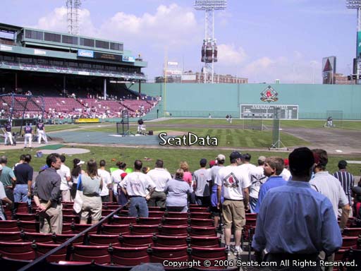 Seat view from field box section 30 at Fenway Park, home of the Boston Red Sox