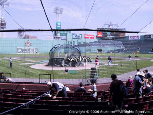 Seat view from field box section 43 at Fenway Park, home of the Boston Red Sox