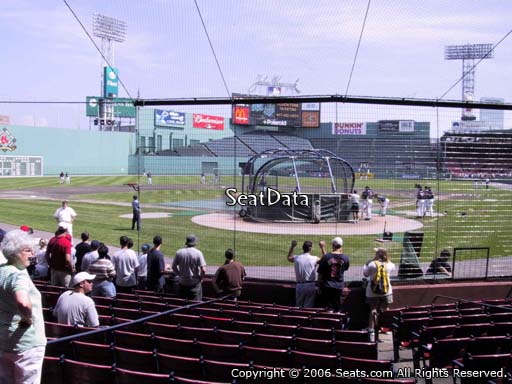 Seat view from field box section 47 at Fenway Park, home of the Boston Red Sox