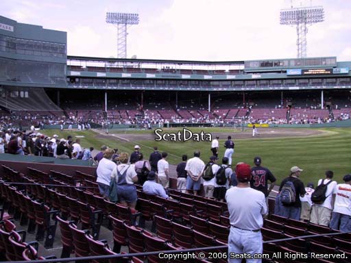 Seat view from right field box section 5 at Fenway Park, home of the Boston Red Sox