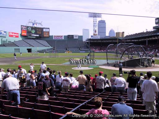 Seat view from field box section 53 at Fenway Park, home of the Boston Red Sox