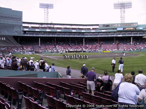Seat view from right field box section 6 at Fenway Park, home of the Boston Red Sox