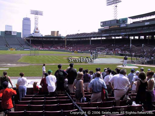Seat view from field box section 62 at Fenway Park, home of the Boston Red Sox
