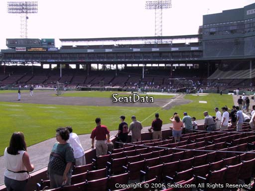 Seat view from field box section 82 at Fenway Park, home of the Boston Red Sox