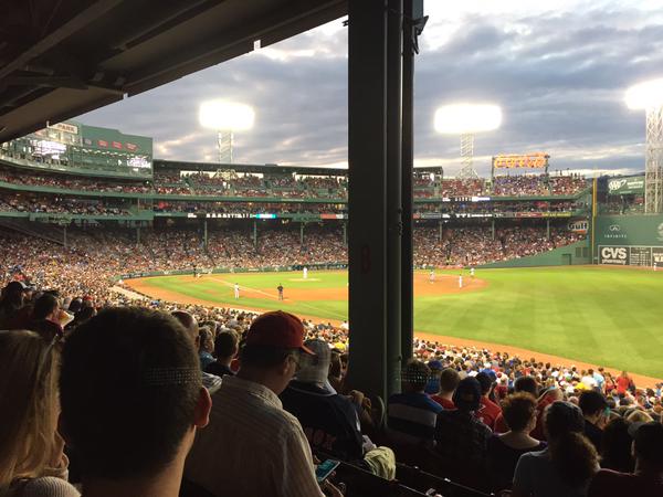 View from the Grandstand Area at Fenway Park