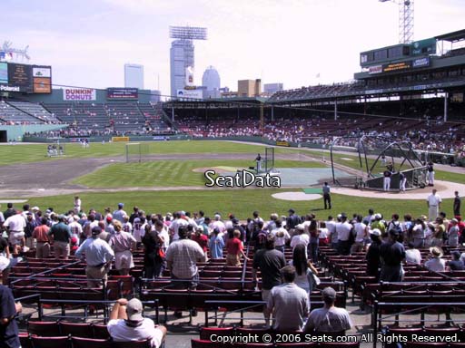 Seat view from loge box section 144 at Fenway Park, home of the Boston Red Sox