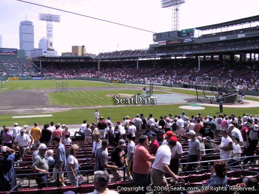 Seat view from loge box section 148 at Fenway Park, home of the Boston Red Sox