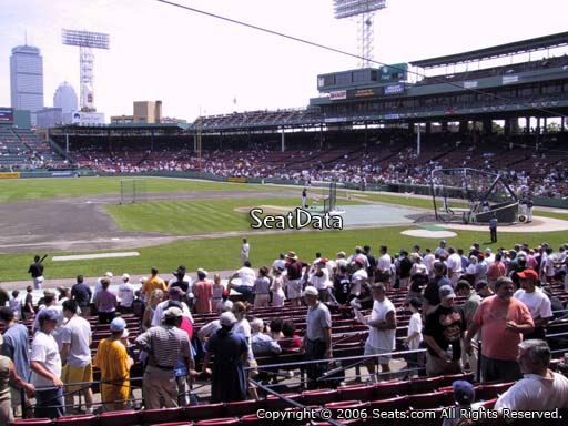 Seat view from loge box section 149 at Fenway Park, home of the Boston Red Sox