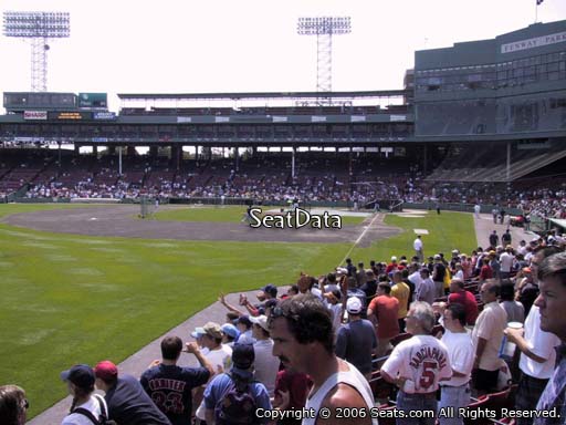 Seat view from loge box section 163 at Fenway Park, home of the Boston Red Sox