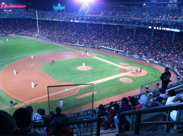 View from the State Street Pavilion Box at Fenway Park