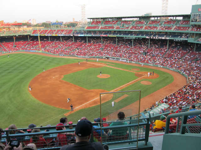 Seat view from PC 14 at Fenway Park, home of the Boston Red Sox