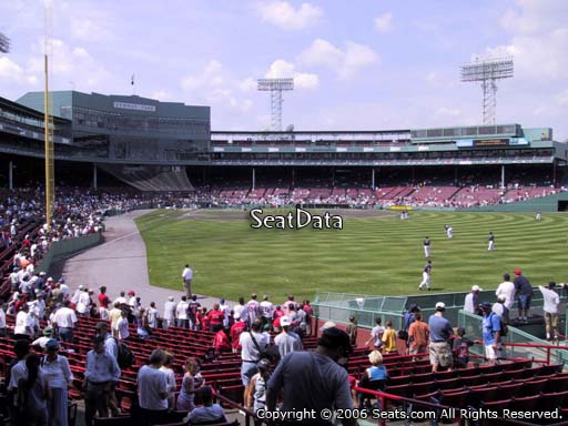 Seat view from right field box section 88 at Fenway Park, home of the Boston Red Sox