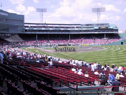 Seat view from right field box section 94 at Fenway Park, home of the Boston Red Sox