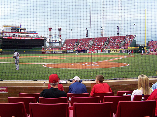 View from Diamond Club, Section 2, at Great American Ball Park, home of the Cincinnati Reds