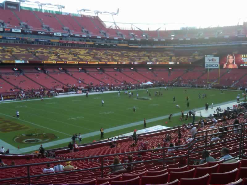 Seat view from section 227 at Fedex Field, home of the Washington Redskins