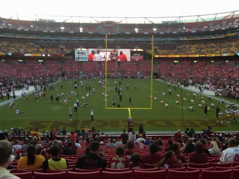 Seat view from section 232 at Fedex Field, home of the Washington Redskins