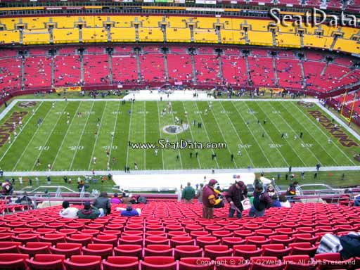 Seat view from section 428 at Fedex Field, home of the Washington Redskins