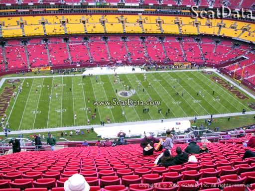Seat view from section 429 at Fedex Field, home of the Washington Redskins