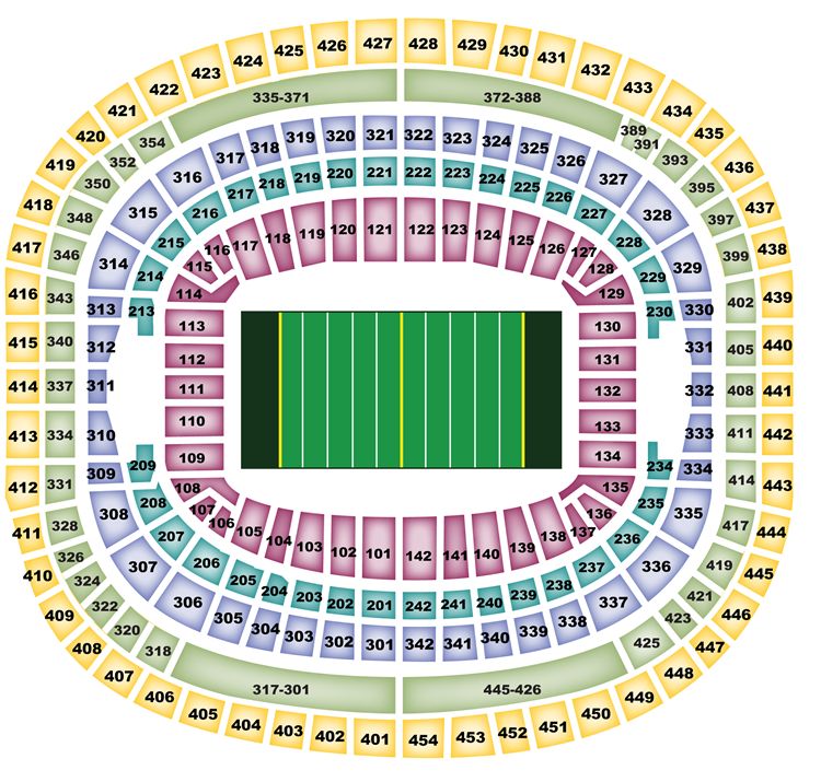 Breakdown Of The Fedex Field Seating Chart | Washington Redskins