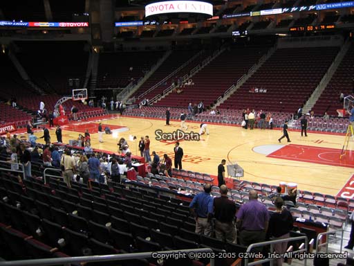 Seat view from section 118 at the Toyota Center, home of the Houston Rockets