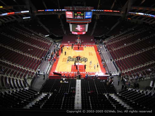 Seat view from section 418 at the Toyota Center, home of the Houston Rockets
