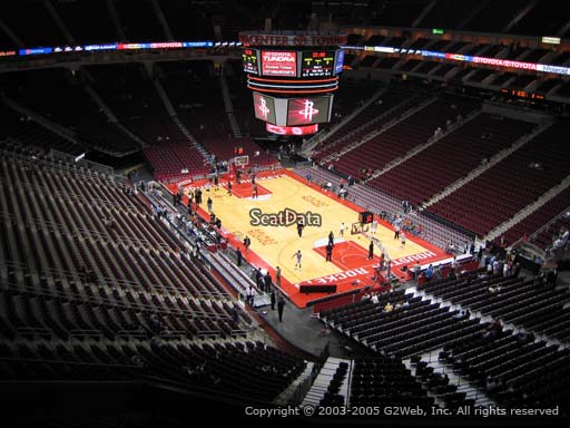 Seat view from section 421 at the Toyota Center, home of the Houston Rockets