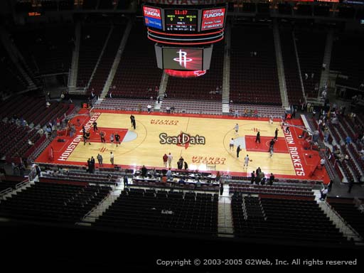 Seat view from section 426 at the Toyota Center, home of the Houston Rockets