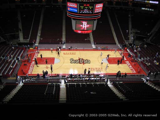 Seat view from section 427 at the Toyota Center, home of the Houston Rockets