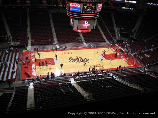 Seat view from section 428 at the Toyota Center, home of the Houston Rockets