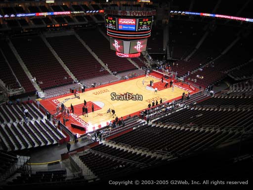 Seat view from section 430 at the Toyota Center, home of the Houston Rockets