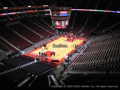 Seat view from section 432 at the Toyota Center, home of the Houston Rockets