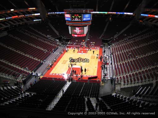 Seat view from section 434 at the Toyota Center, home of the Houston Rockets