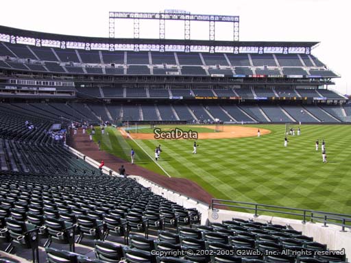 Seat view from section 110 at Coors Field, home of the Colorado Rockies