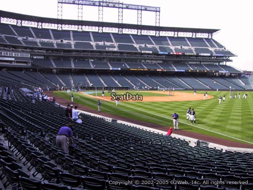Seat view from section 113 at Coors Field, home of the Colorado Rockies