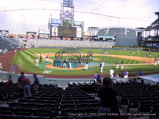Seat view from section 128 at Coors Field, home of the Colorado Rockies