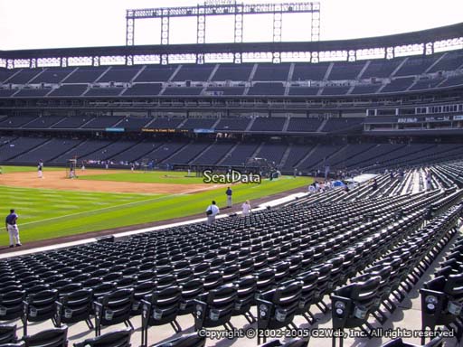 Seat view from section 146 at Coors Field, home of the Colorado Rockies